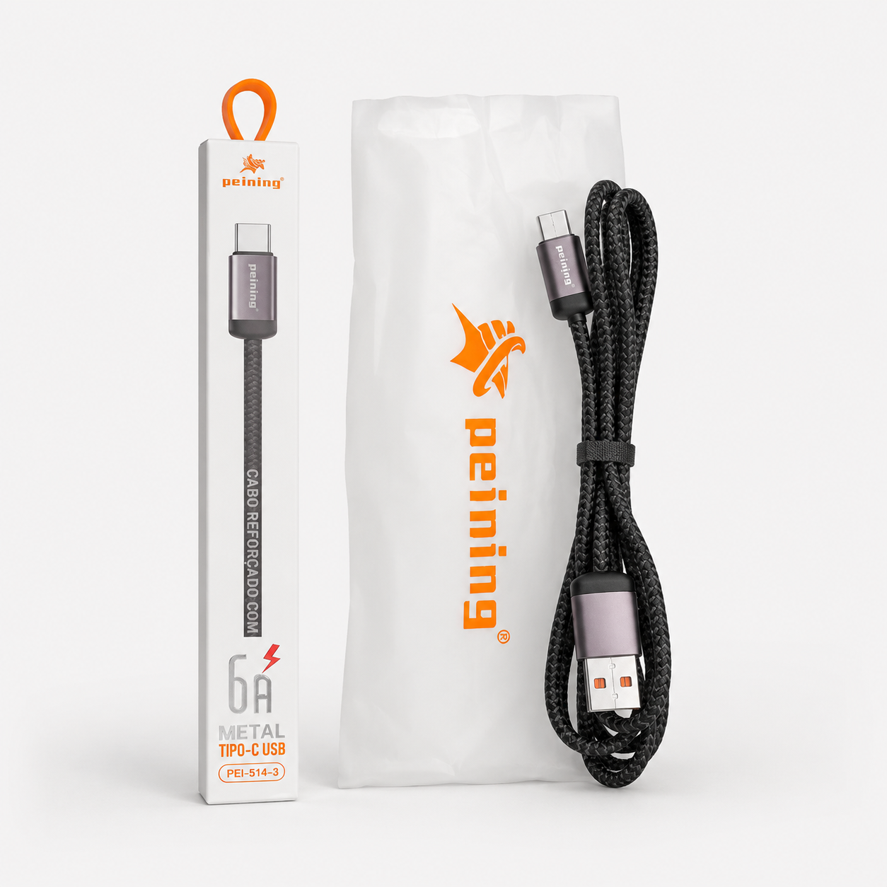 Cabo USB Tipo C Premium Peining