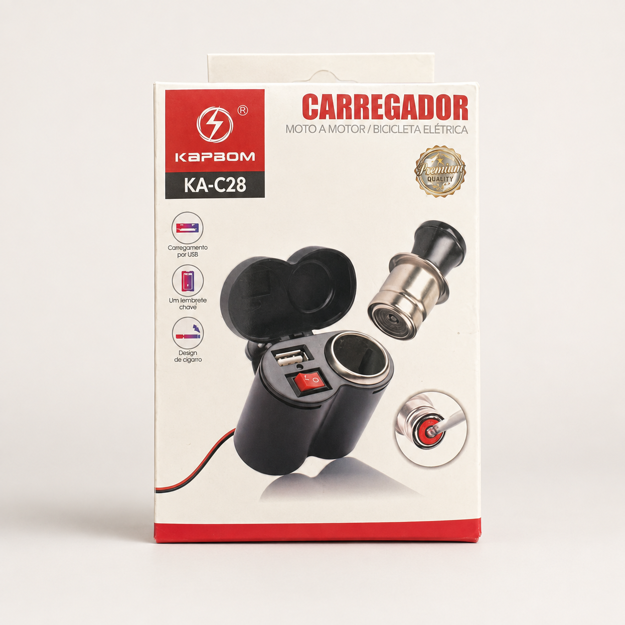 Carregador Motocicleta Kapbom