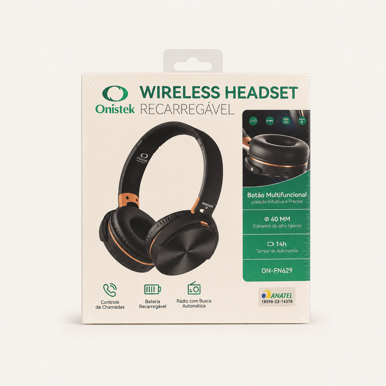 Fone Bluetooth Sem Fio ON-FN629