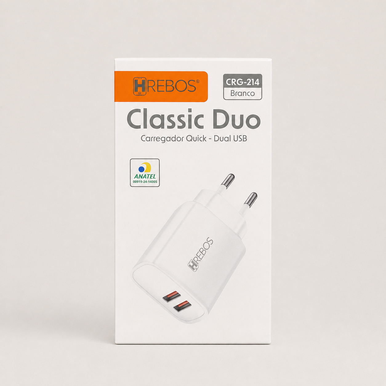 Fonte 12W Duas portas USB Hrebos