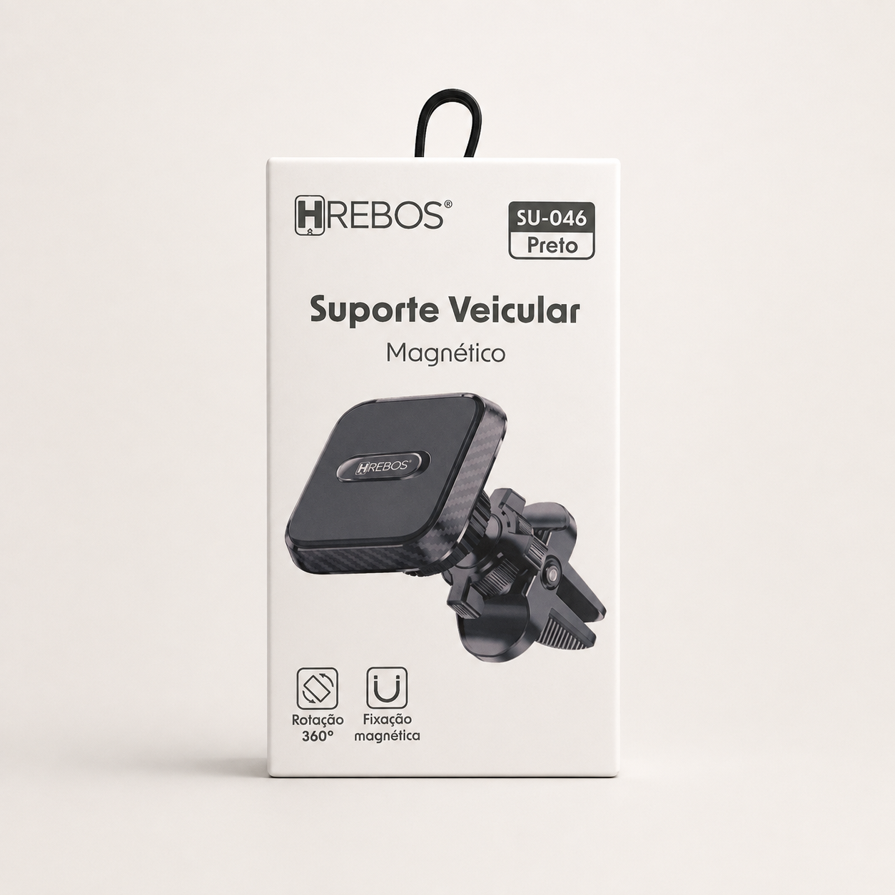 Suporte Veicular Magnetico Rotação 360 Hrebos